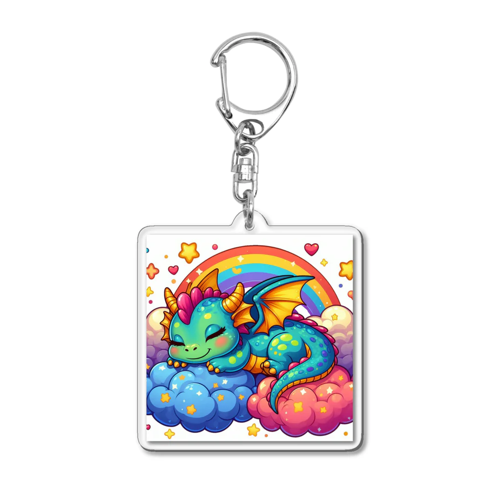 Harmony of Natureの夢見るドラゴン Acrylic Key Chain