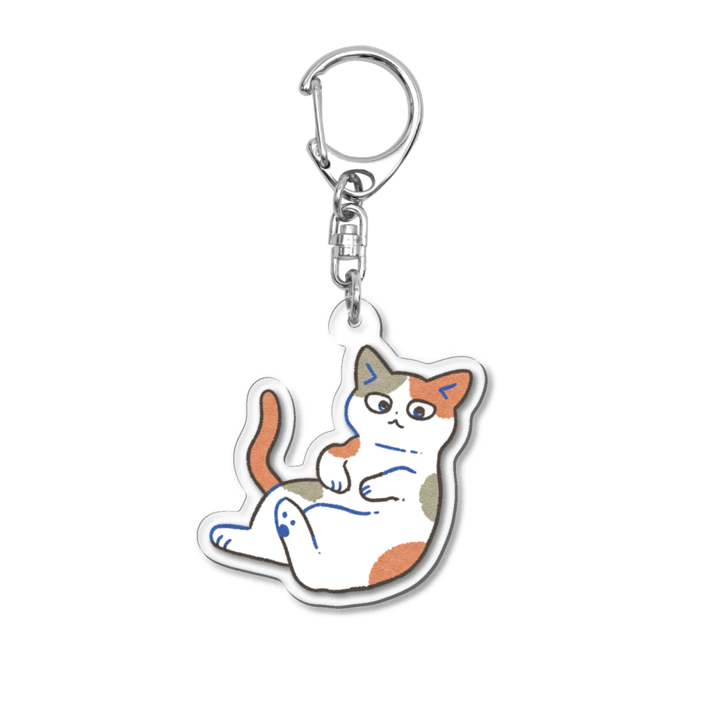 猫屋カエデの三毛猫 Acrylic Key Chain