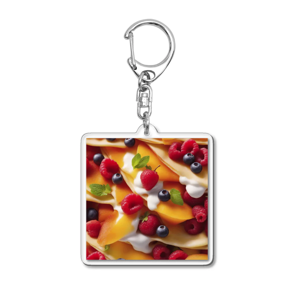 Crepe Collection Center 【CCC】のラズベリーミックス Acrylic Key Chain