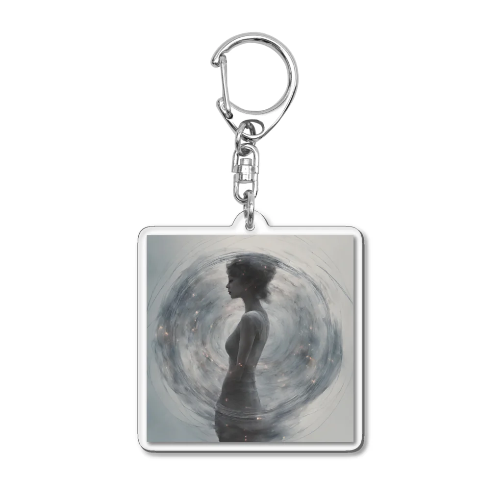 d-design-labの幻想的な女性のグッズ Acrylic Key Chain