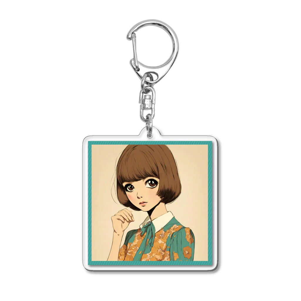 Aina-Kのレトロ♡ガール Acrylic Key Chain