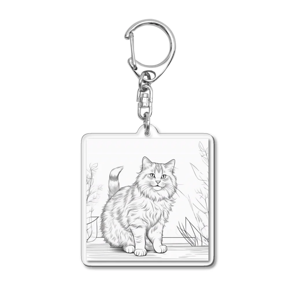 どうぶつやのサイベリアン       猫 Acrylic Key Chain