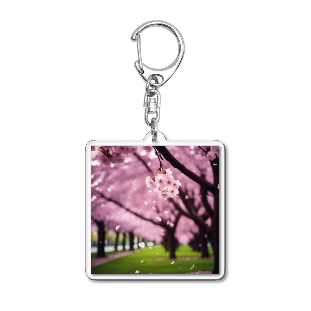 Team-MK1のSakura - Confetti Acrylic Key Chain