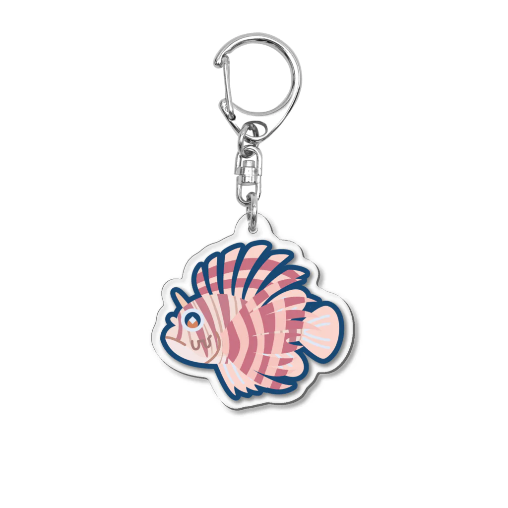 ホチカド漁船の釣れたよ。ミノカサゴが。 Acrylic Key Chain