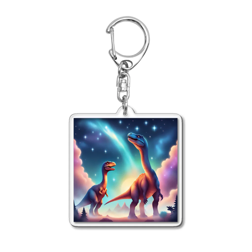 Manoaの恐竜の星 Acrylic Key Chain