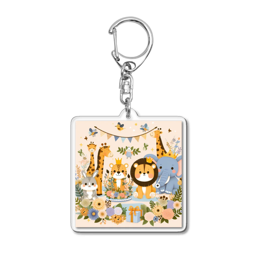 deepspeedkazumannのゆかいなZOO Acrylic Key Chain