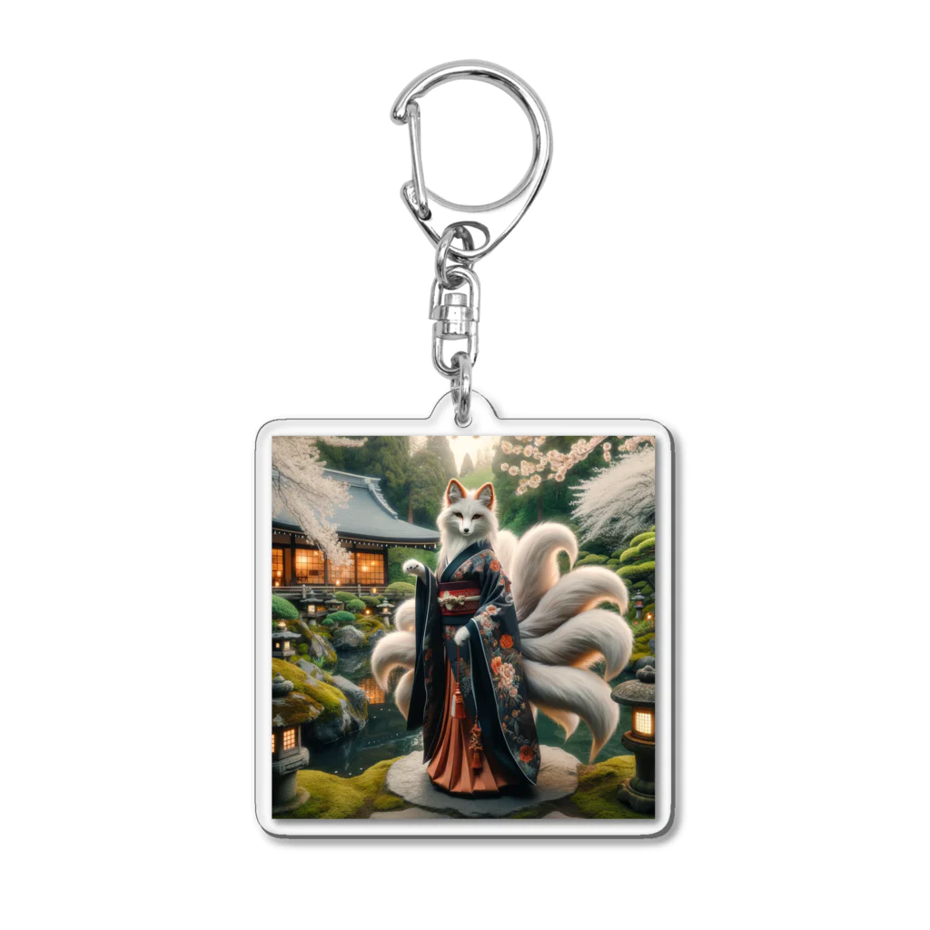 ZenCritters Sanctuaryの妖艶な妖狐 Acrylic Key Chain