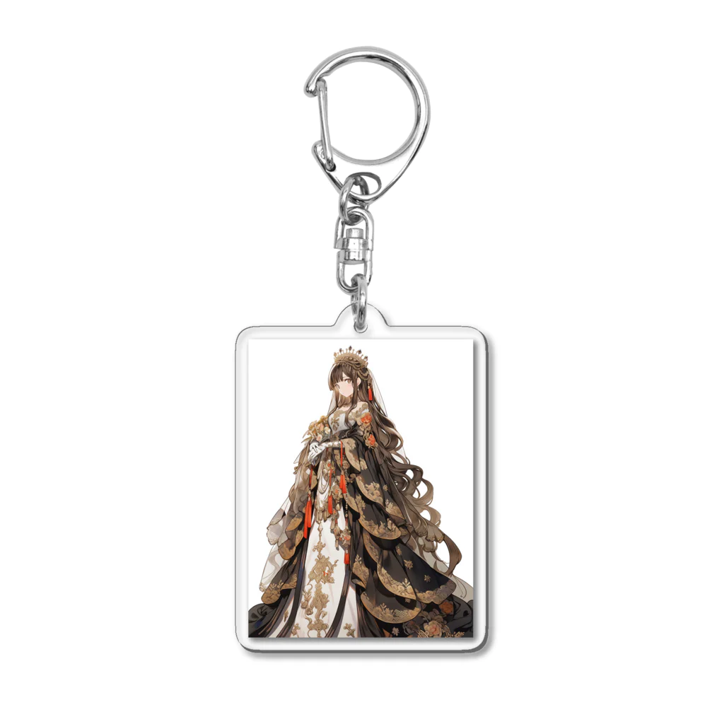 AQUAMETAVERSEのロイヤルドレスを着た美少女　Tomoe bb 2712 Acrylic Key Chain