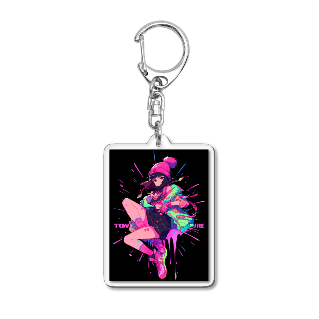 AQUAMETAVERSEの時は今　エンジェル717 2065 Acrylic Key Chain