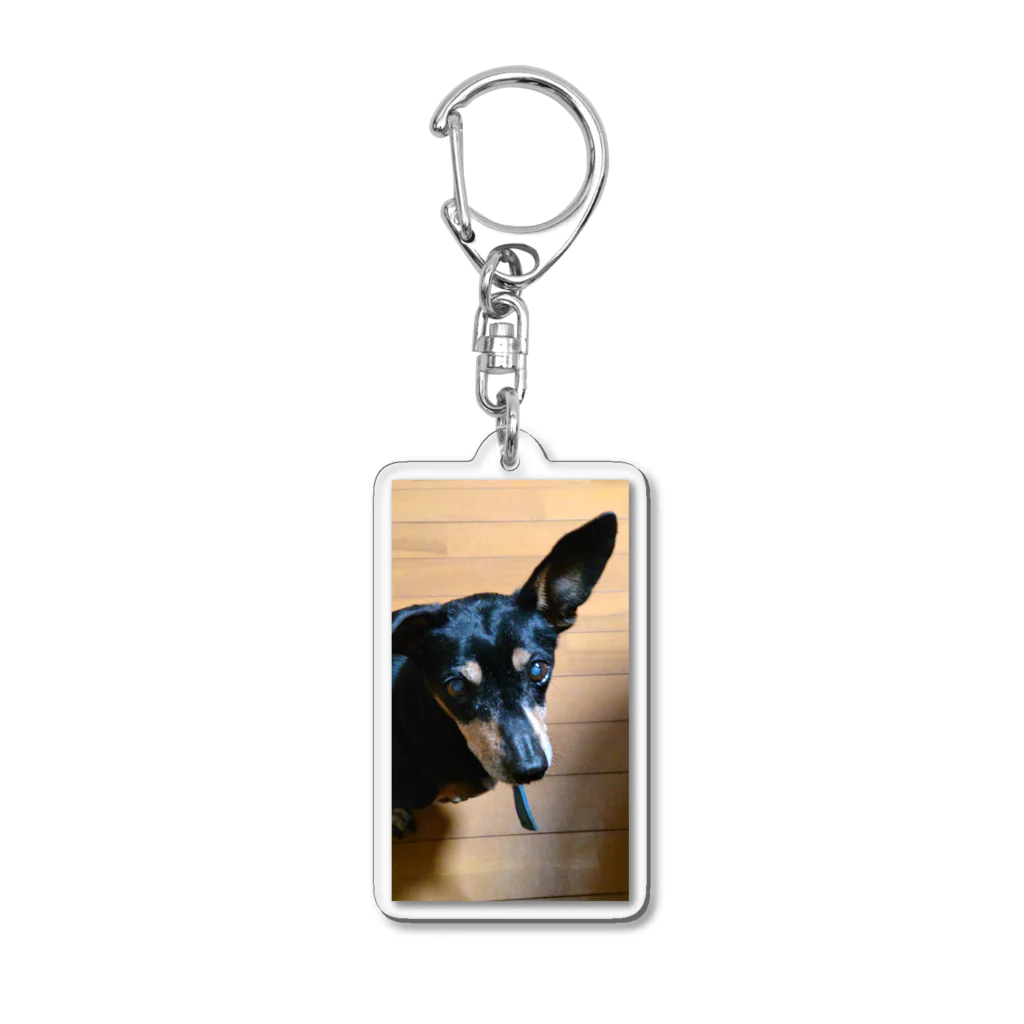 watama33の左耳立犬 Acrylic Key Chain