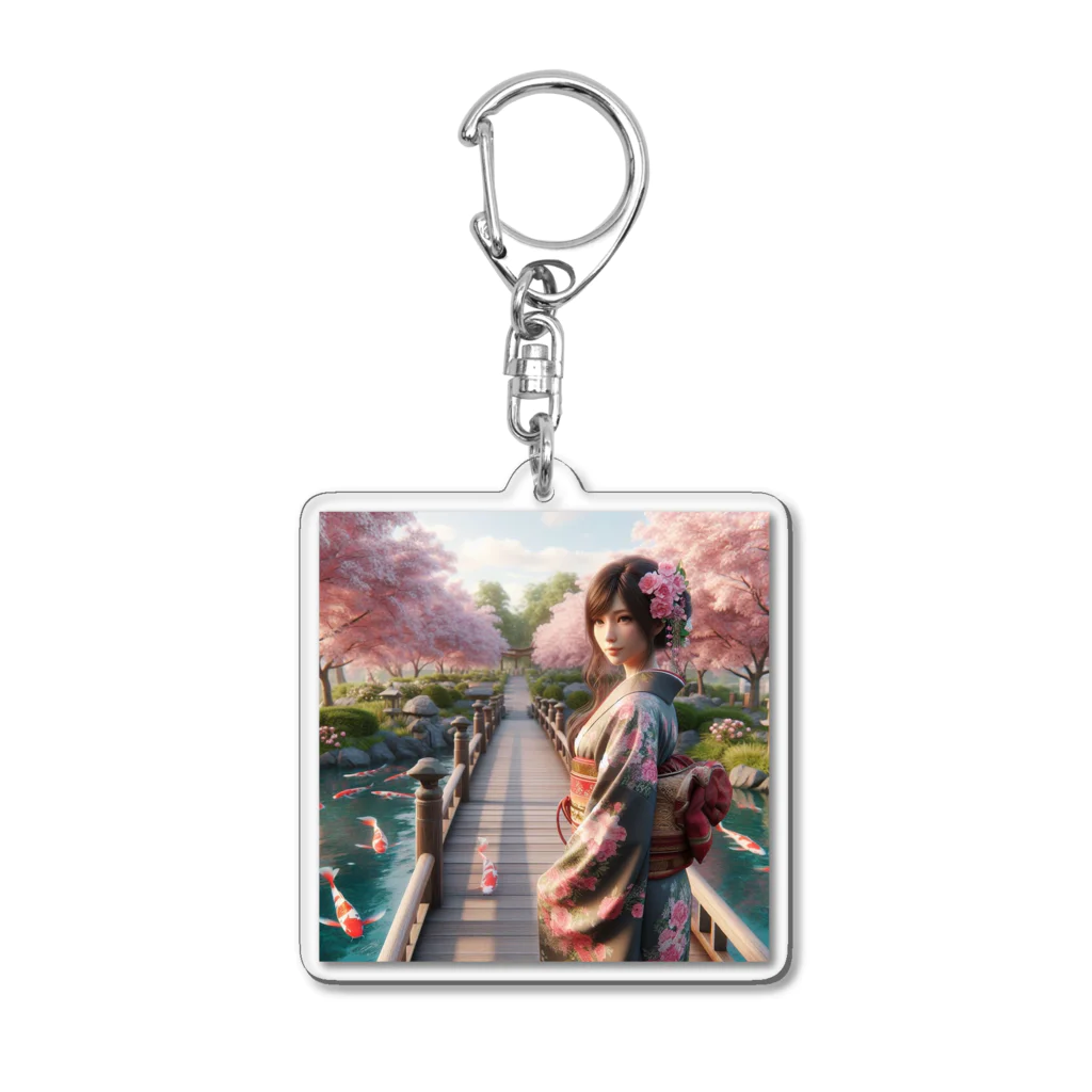 pimo244の和服美人 Acrylic Key Chain