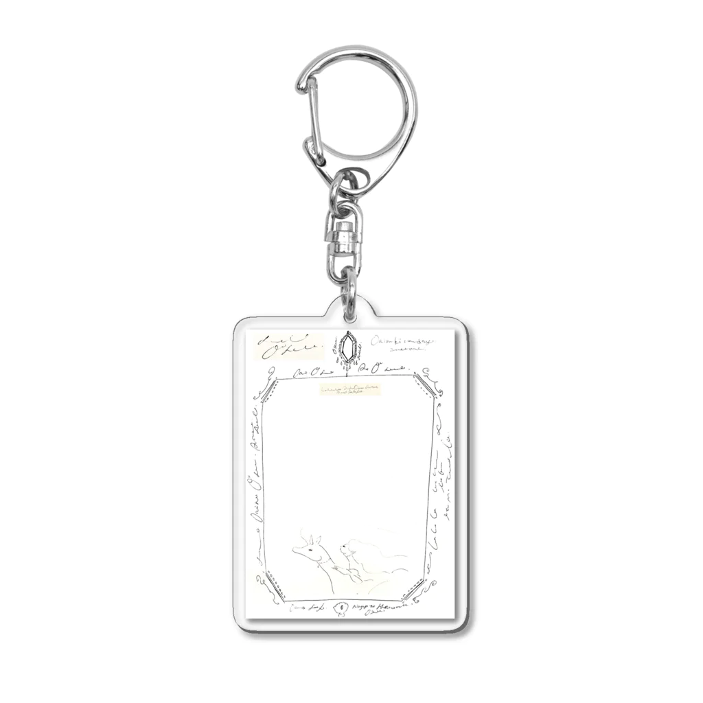 mermaidandwhitehorseのイラストレーション04 Acrylic Key Chain