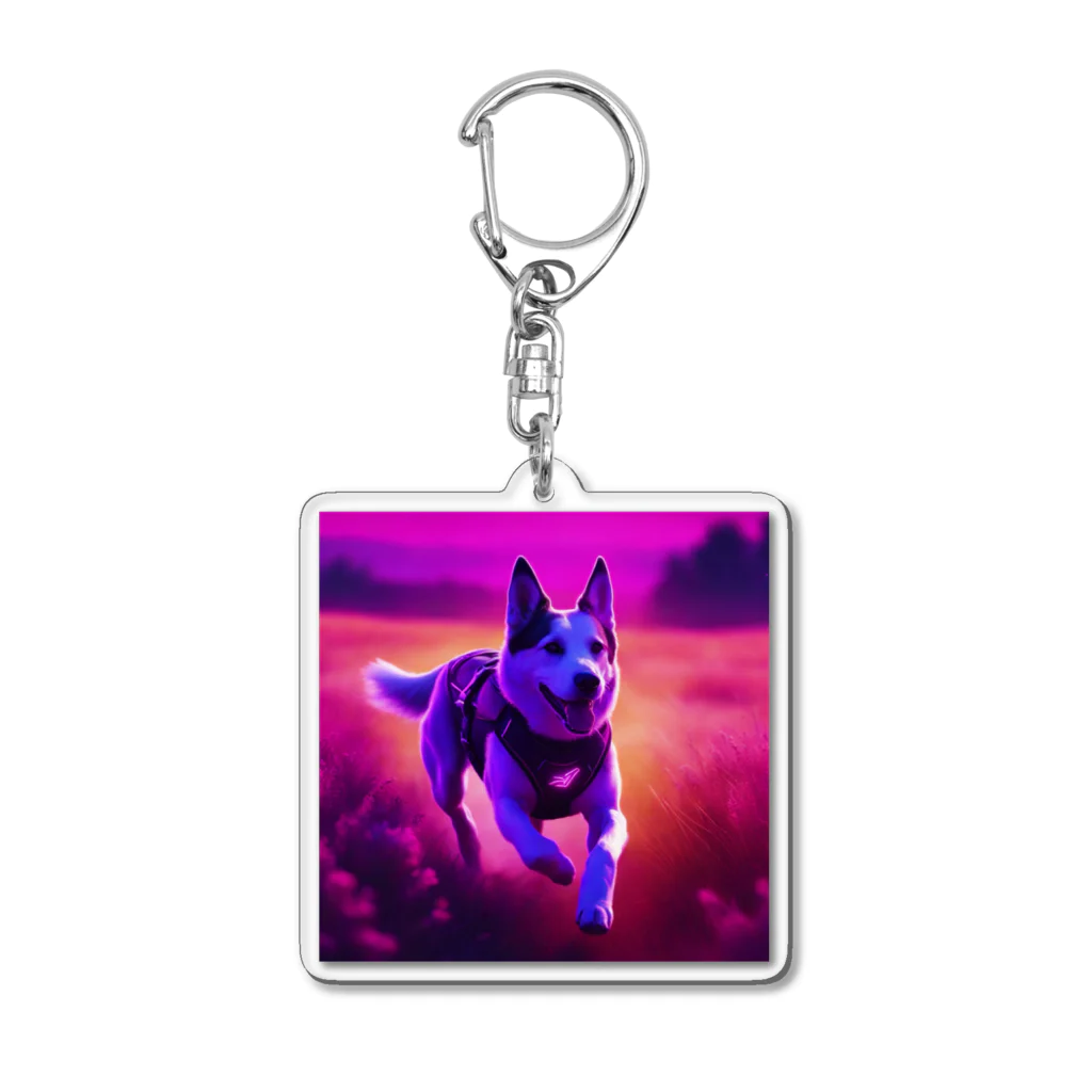 koroni@dog-shopのコロニー犬速 Acrylic Key Chain