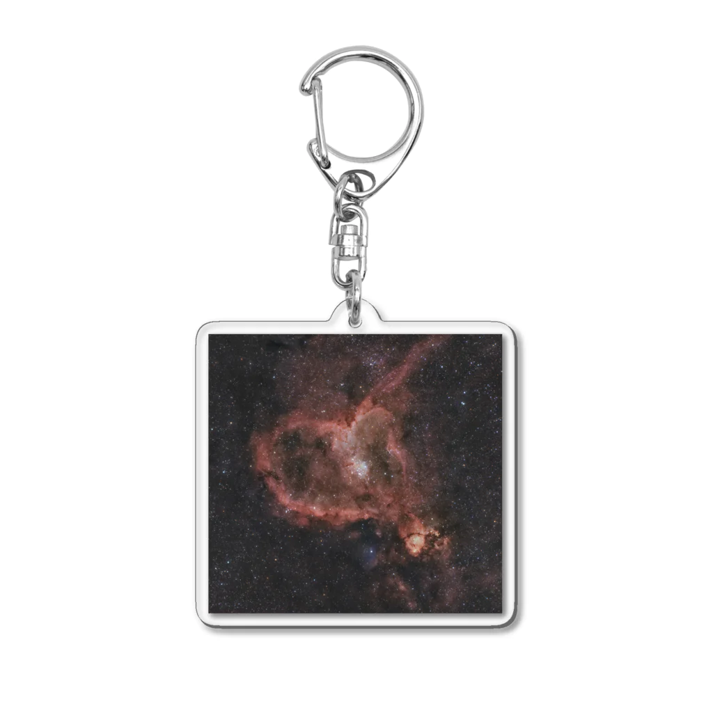 S204_Nanaのハート星雲 Acrylic Key Chain