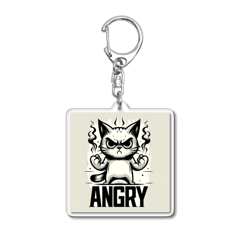 mimikkyu322のAngry　Cat8 アクリルキーホルダー