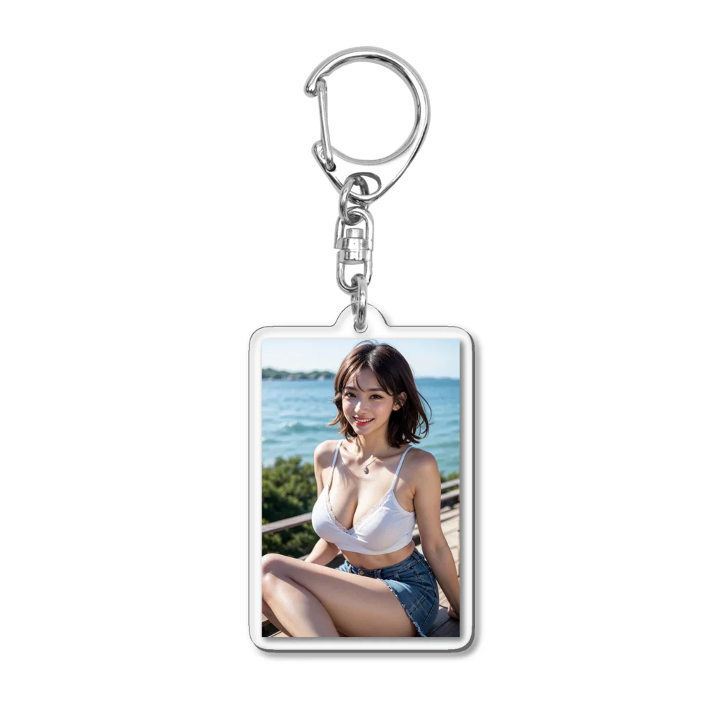 bijinngasyokuninの九十九里の塩風を感じて Acrylic Key Chain