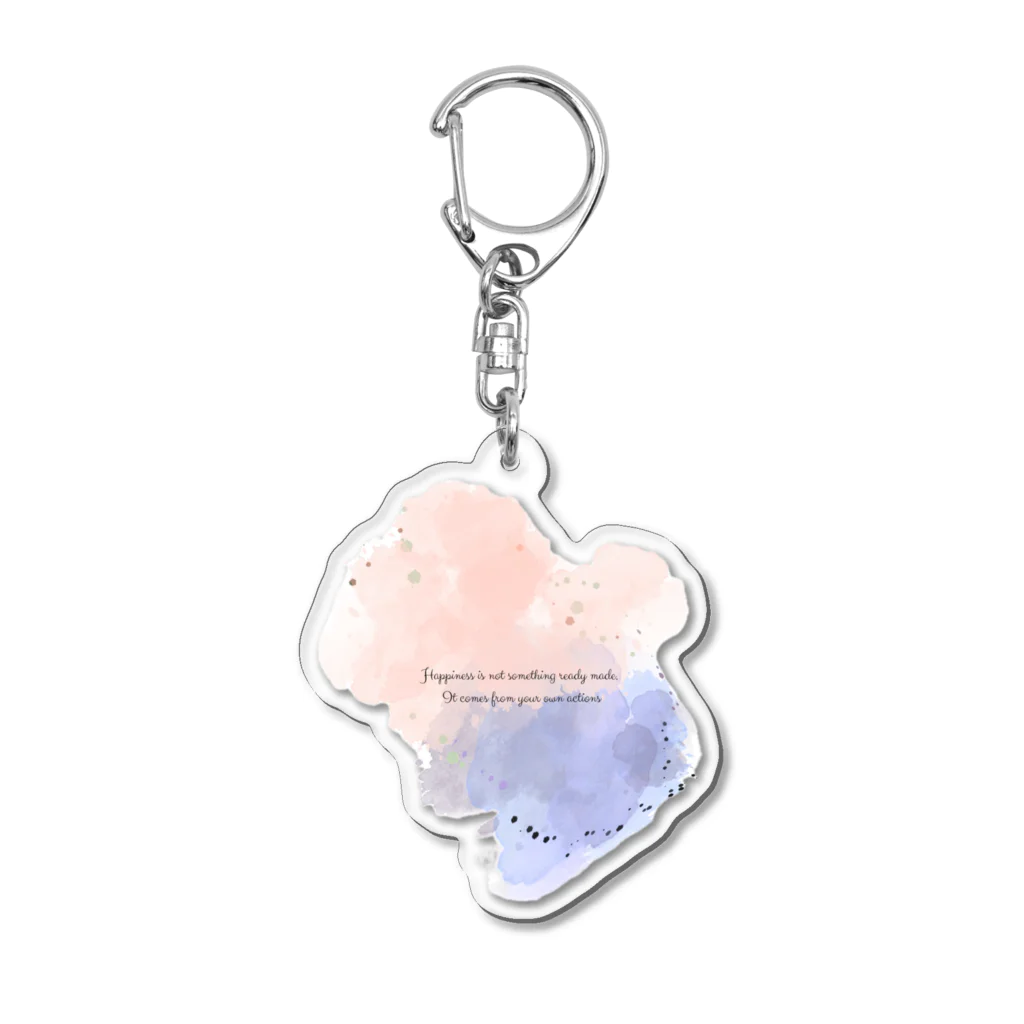 mame SHOPのKUMO☁️×名言 Acrylic Key Chain