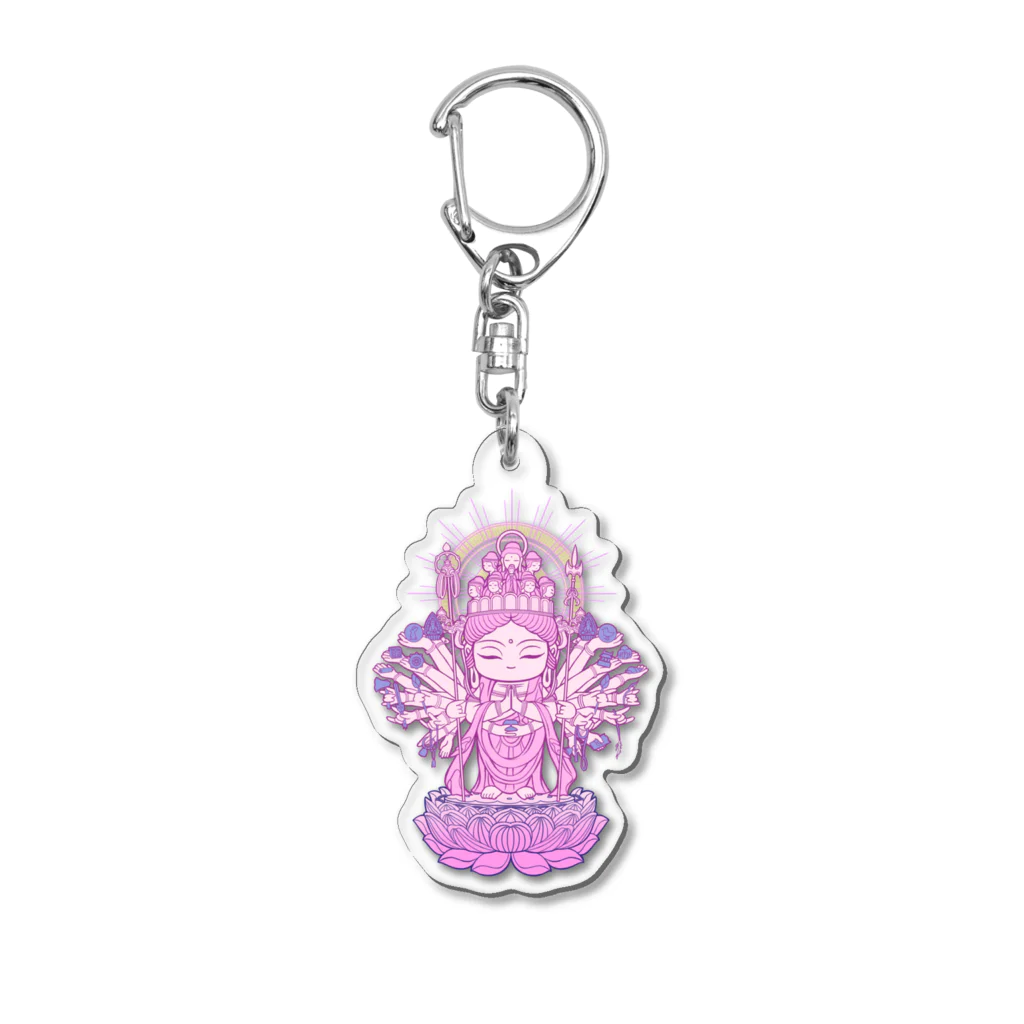 Hotoke Mandalaのおまもり千手観音 Acrylic Key Chain