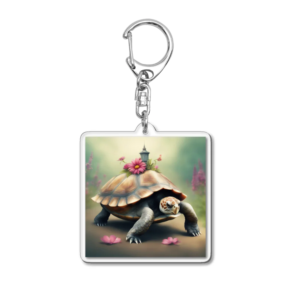 takka_555の癒される動物（カメ） Acrylic Key Chain