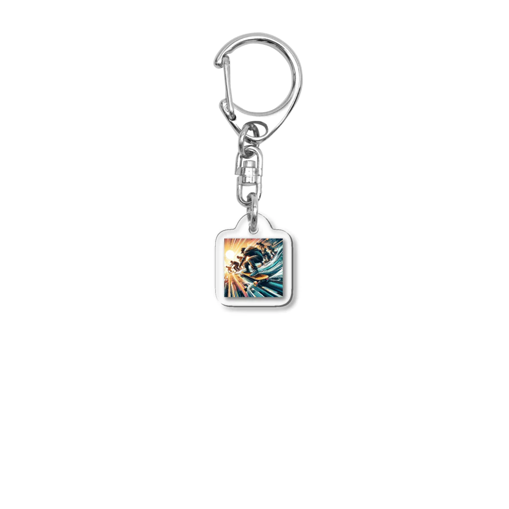 Okinawa-Gourmetのボードレース Acrylic Key Chain