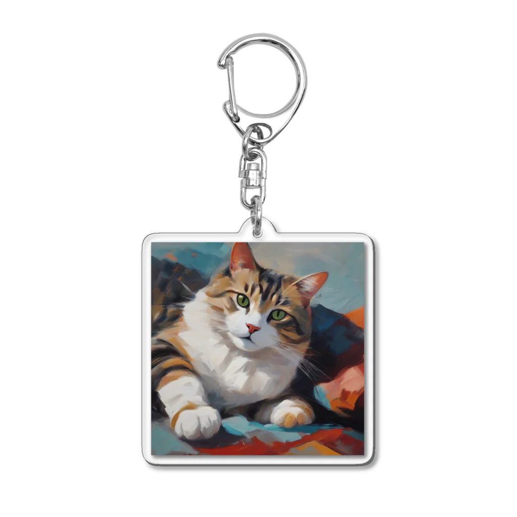 makoto240のCats LIFE Acrylic Key Chain