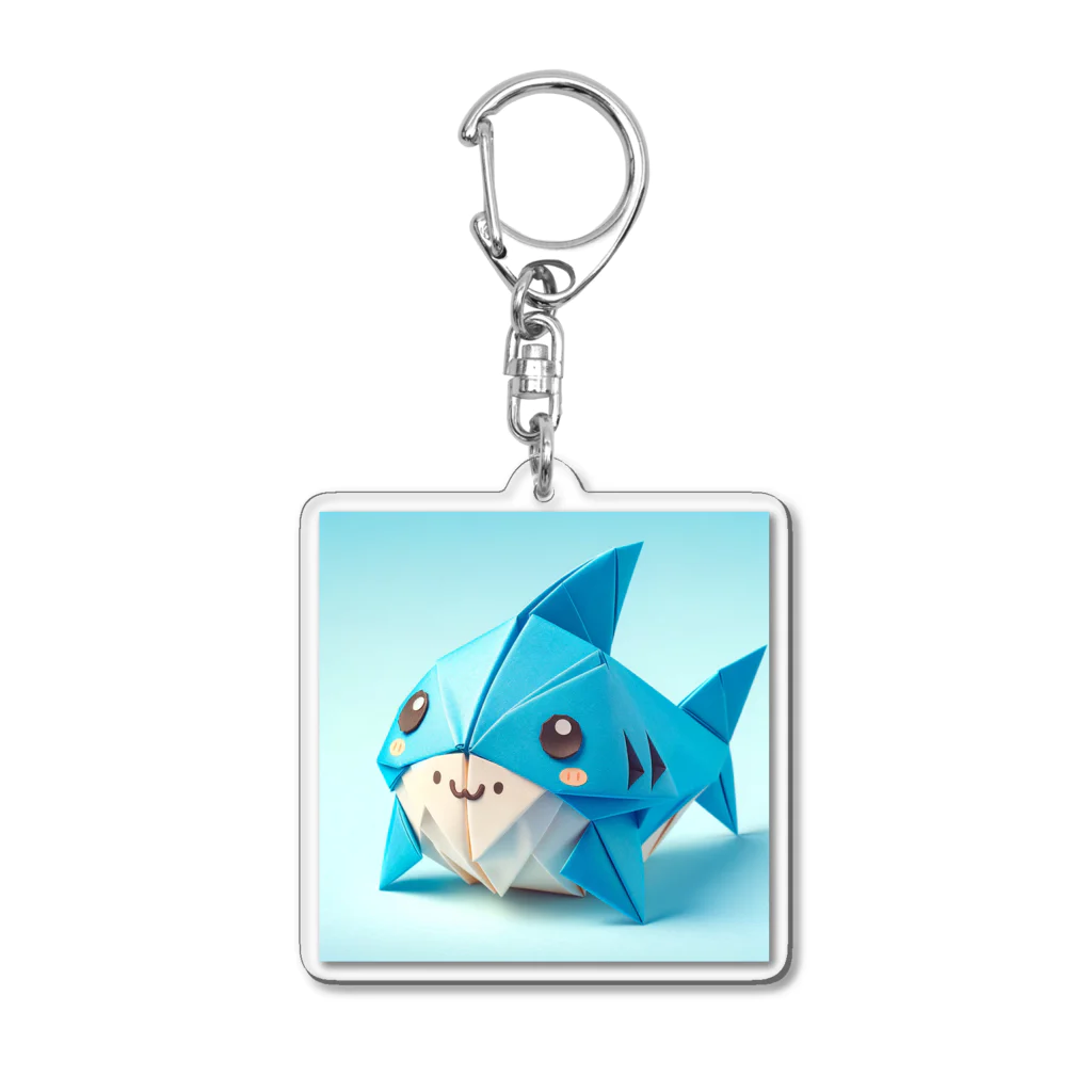 my82のぶるーしゃーく Acrylic Key Chain