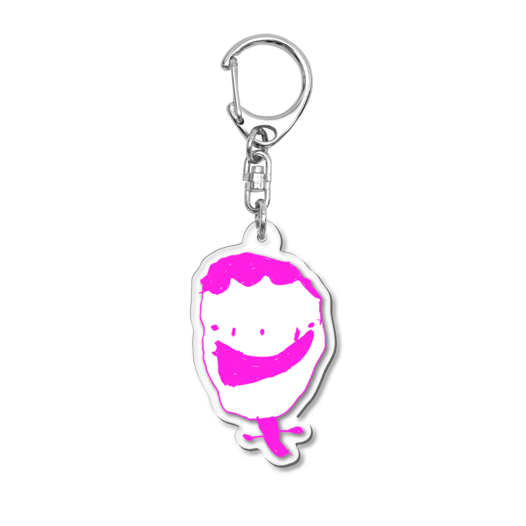 こどもの絵だいすきのとーちゃんおばけ Acrylic Key Chain