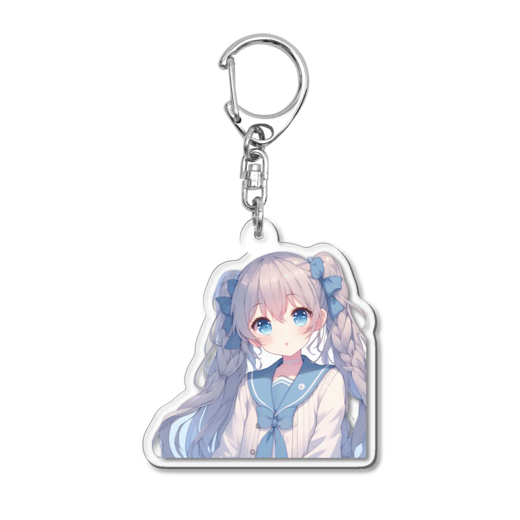 onakasuita_7のかわいい女の子 -Mizuiro- Acrylic Key Chain