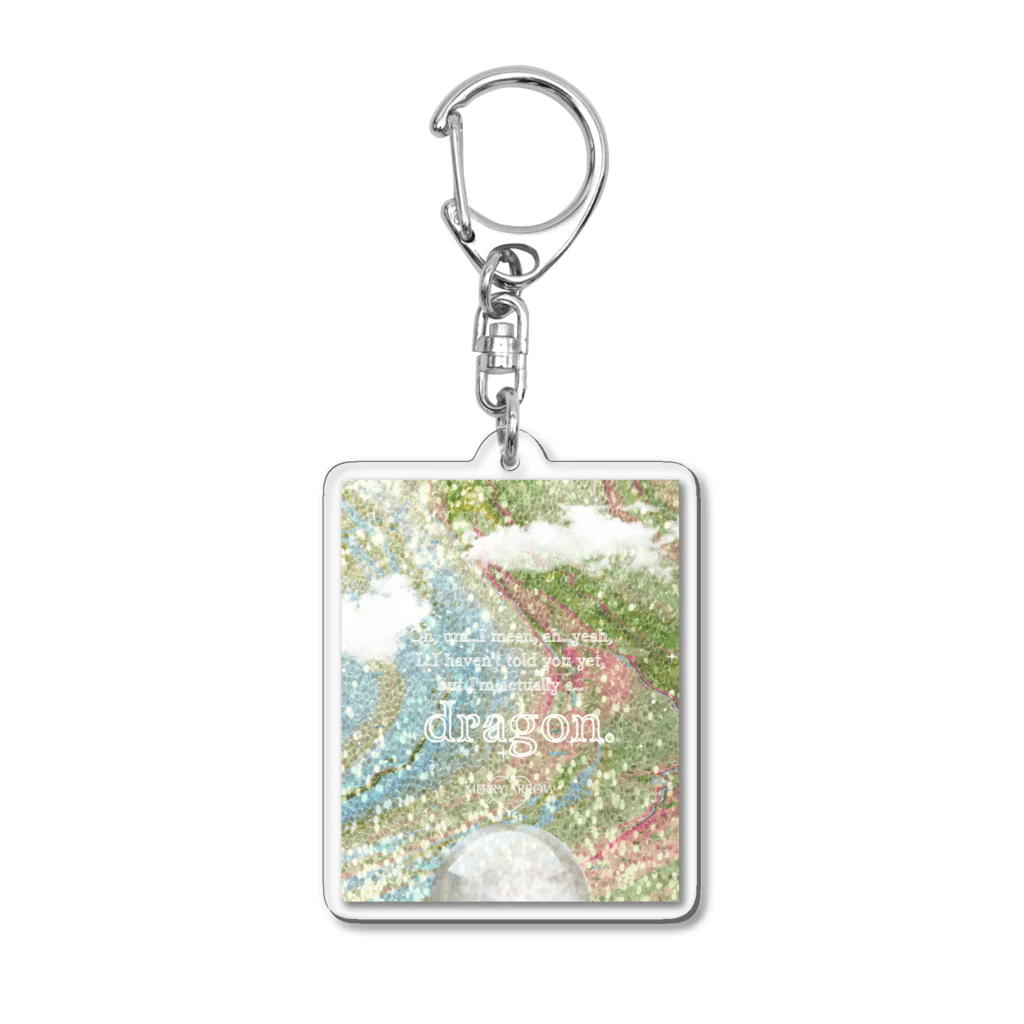 MERRY ARROW by meofairy336の"Actually I’m a…dragon” Acrylic Key Chain