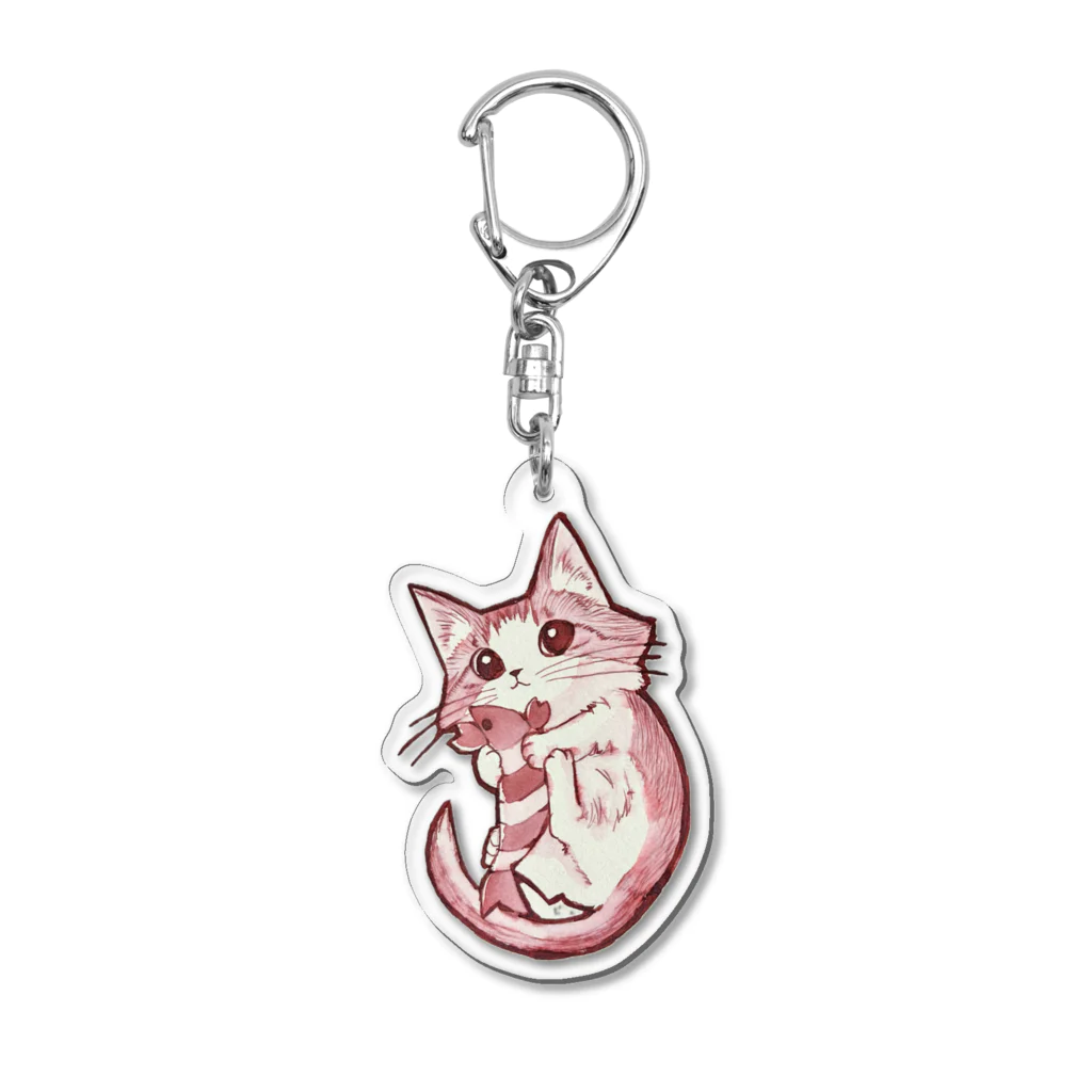 そらねこの蹴りけりぐるみ Acrylic Key Chain