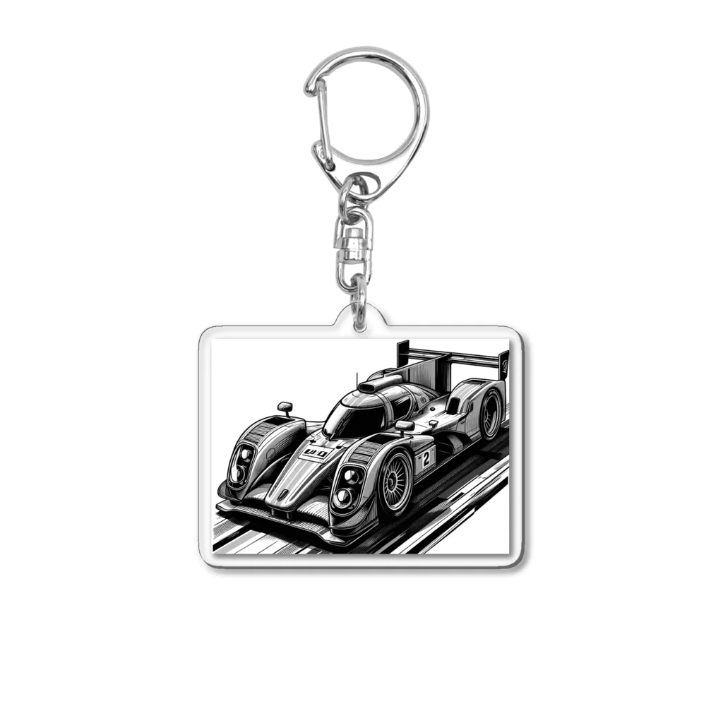 shinsuke114のシャープなデザインのスポーツカー Acrylic Key Chain