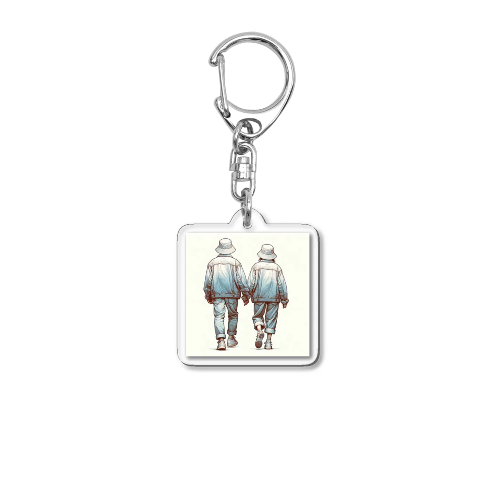 ケタケタの店の2人の休日デート Acrylic Key Chain