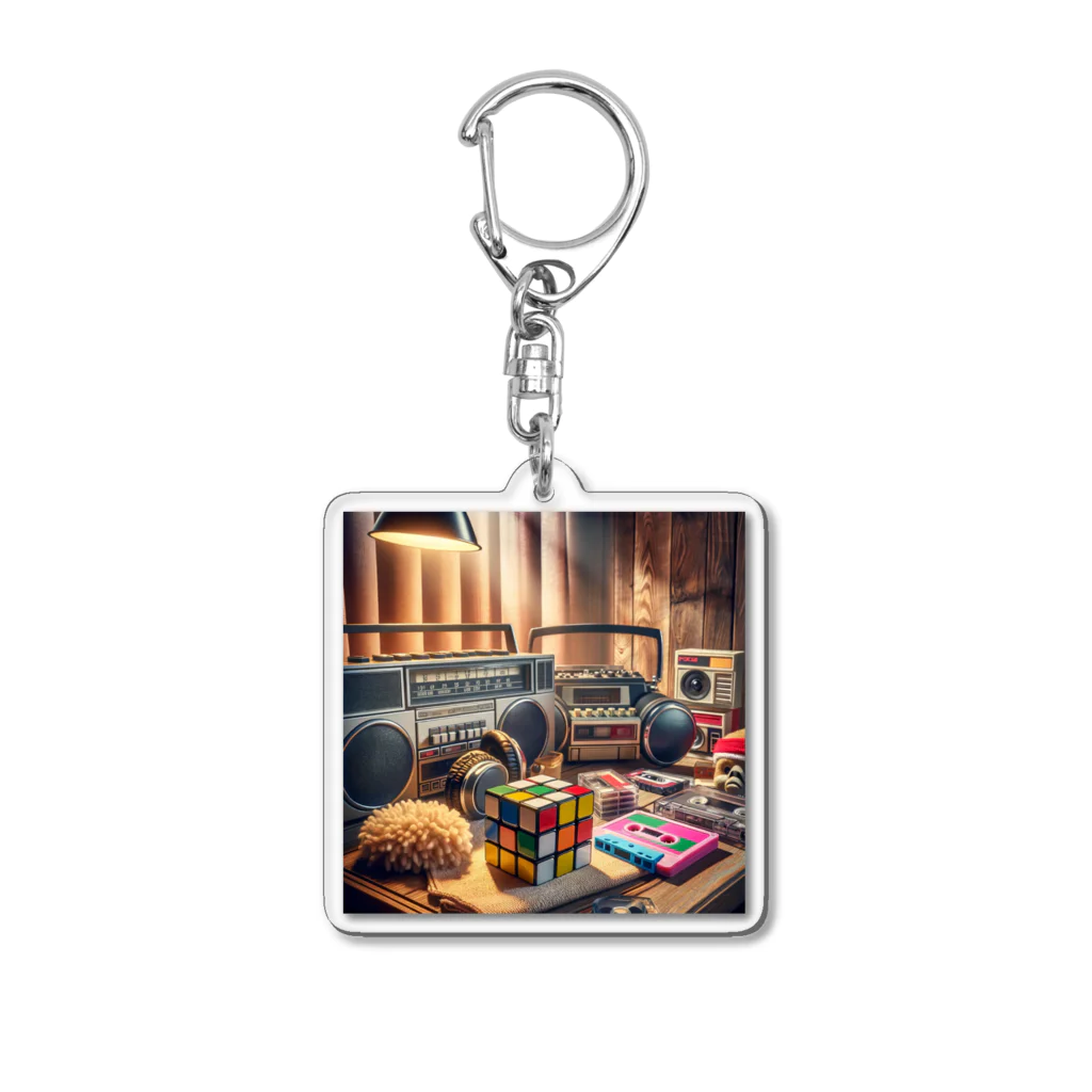 Ksdesignのレトロ　キュービックボックス Acrylic Key Chain