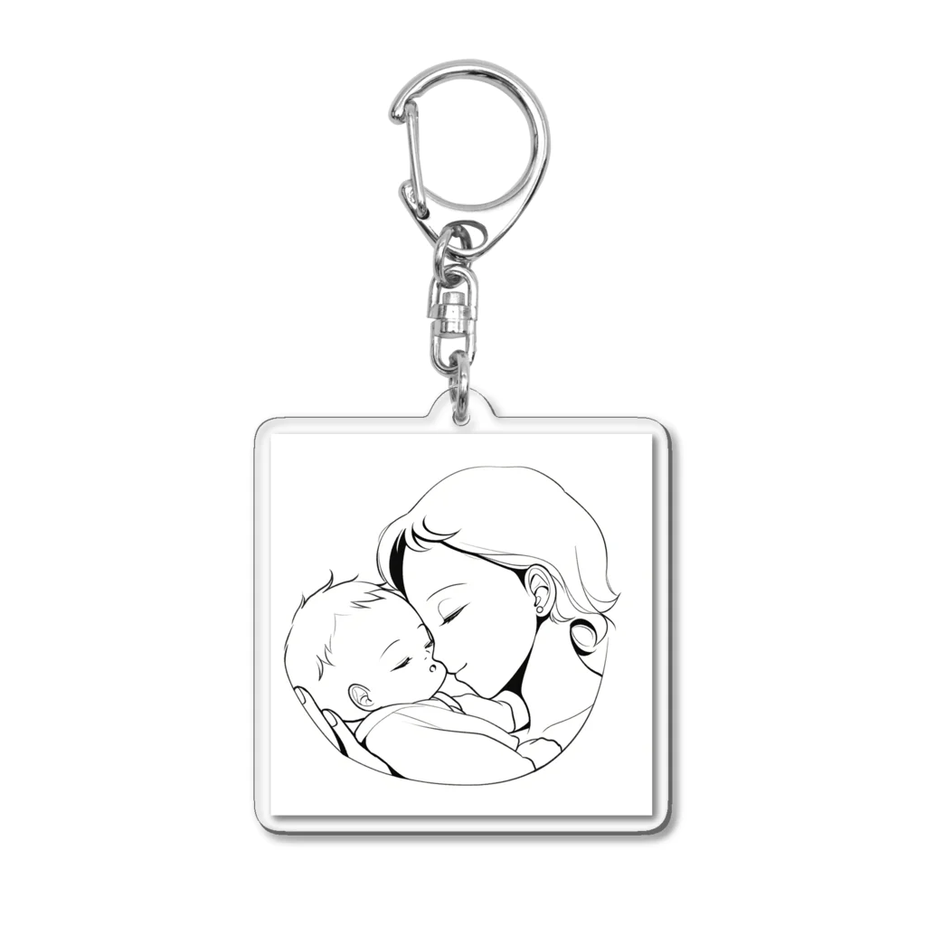 ニャン太郎の母の愛 Acrylic Key Chain