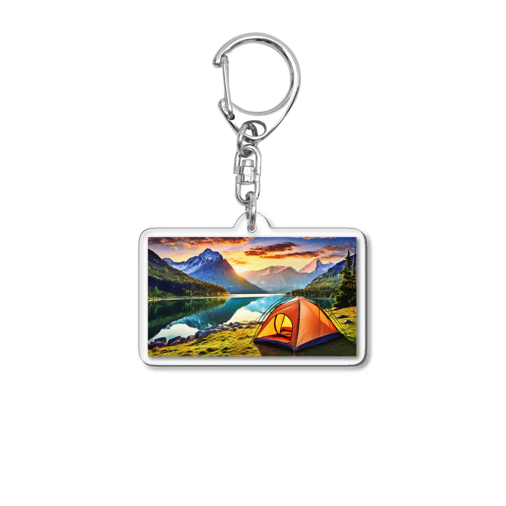 Kz_25@アウトドアーのキャンプファッション -Sunrise- Acrylic Key Chain