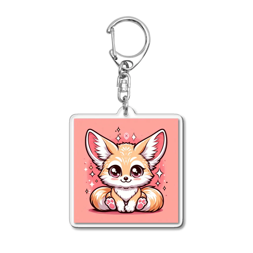 toto444のかわいいフェネック Acrylic Key Chain