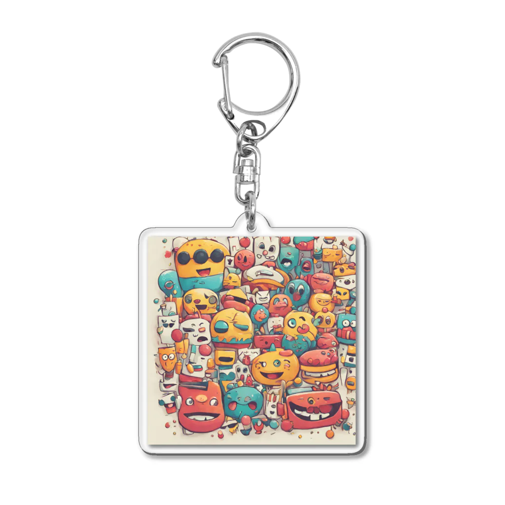 neokotaのハッピー Acrylic Key Chain