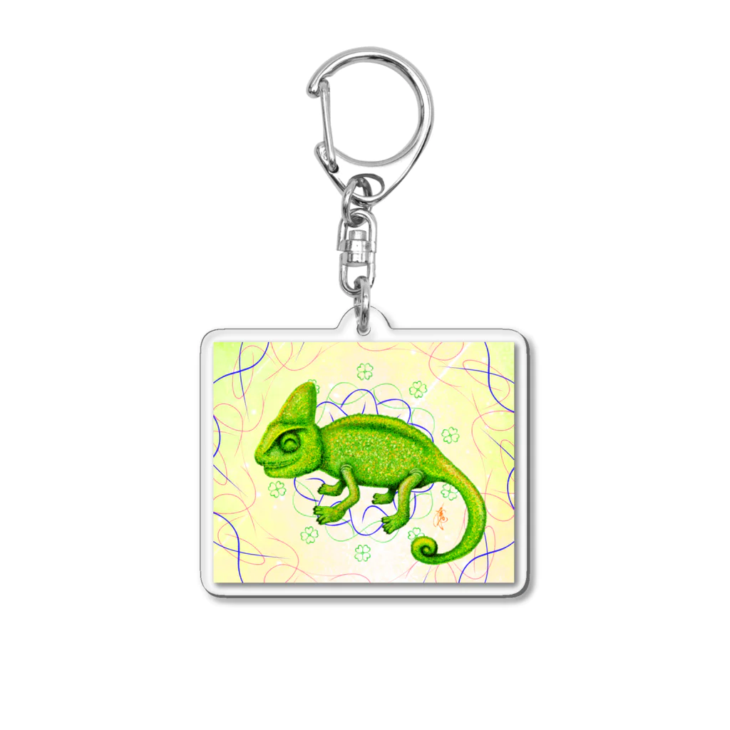 ティクタクとSORAの物語のカメレオン Acrylic Key Chain