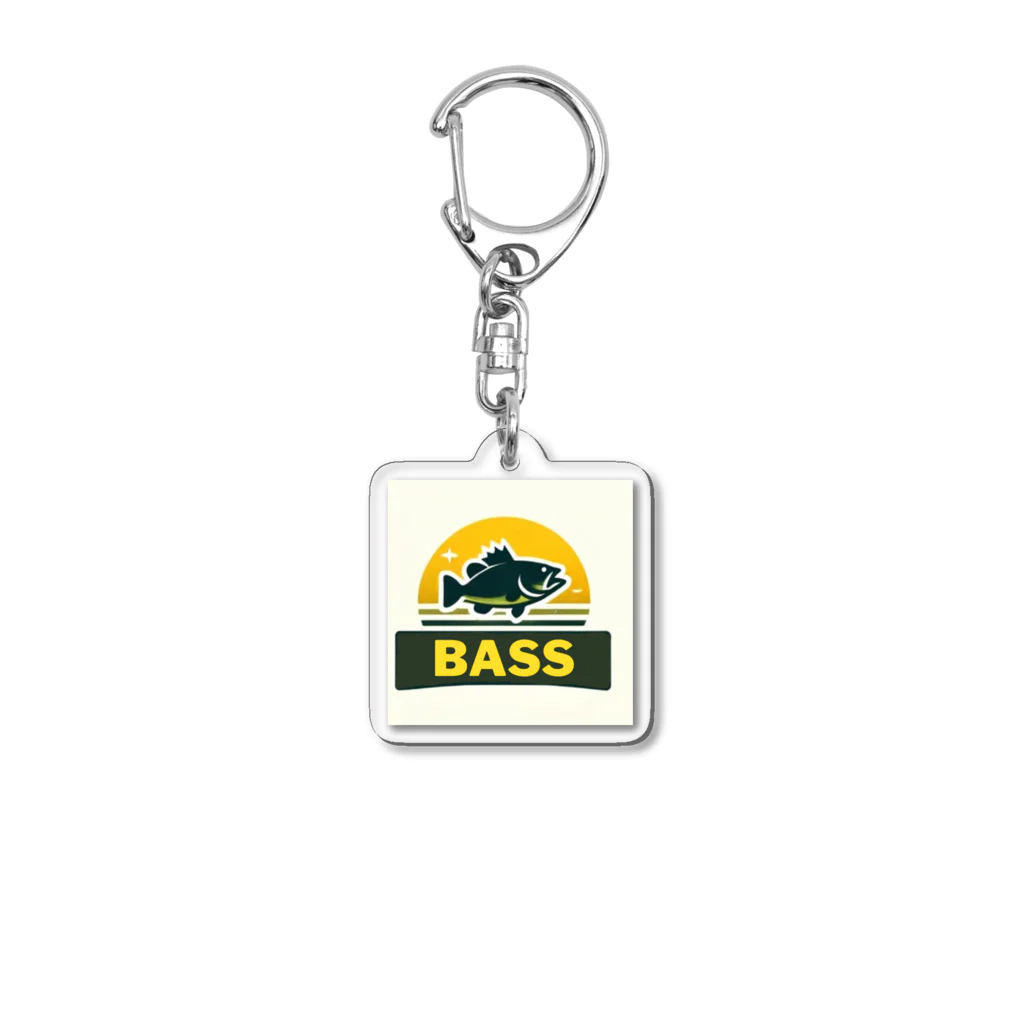 bassblocksのレトロバスロゴ Acrylic Key Chain