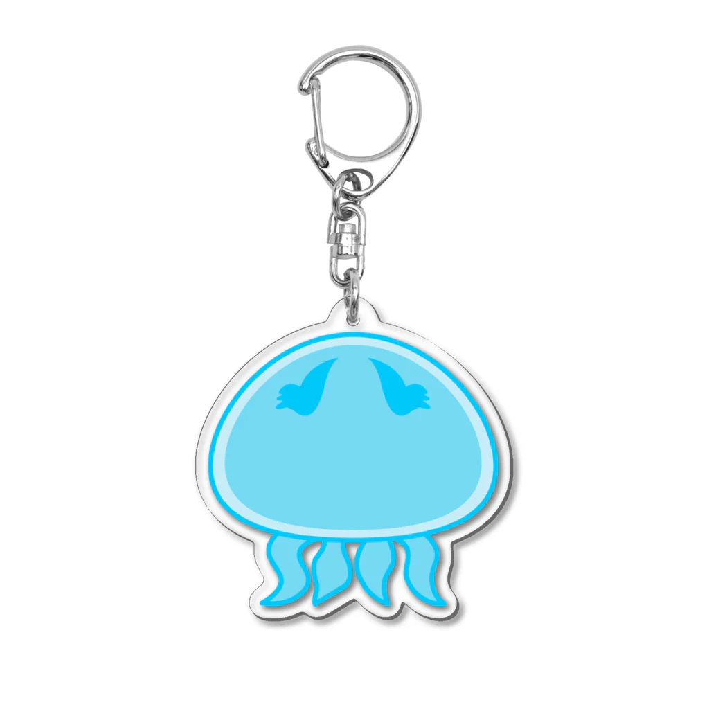 So湖いらの「BIWAKO DE JELLYFISH」ダイカットアクリルキーホルダー Acrylic Key Chain