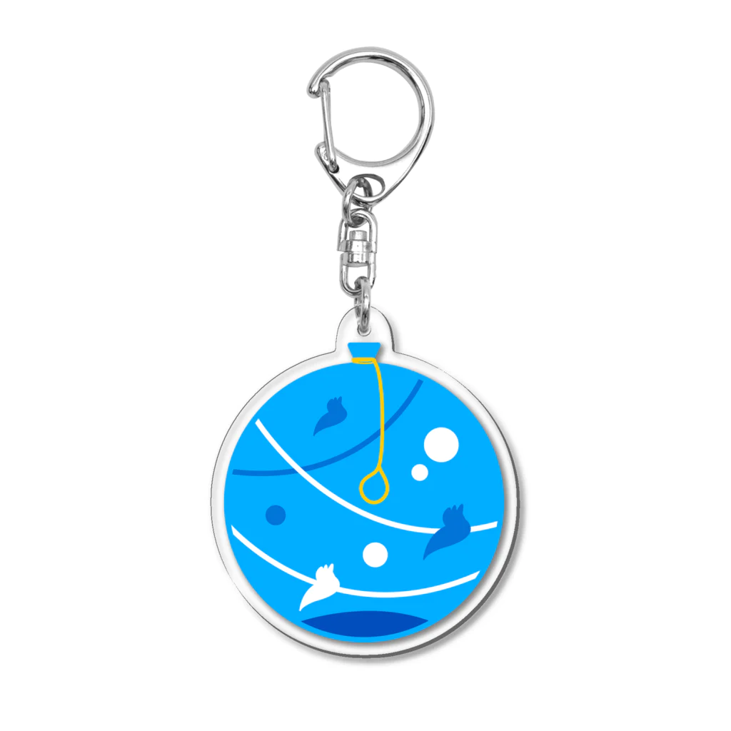 So湖いらの「BIWAKO DE WATER BALLOON」ダイカットアクリルキーホルダー アクリルキーホルダー