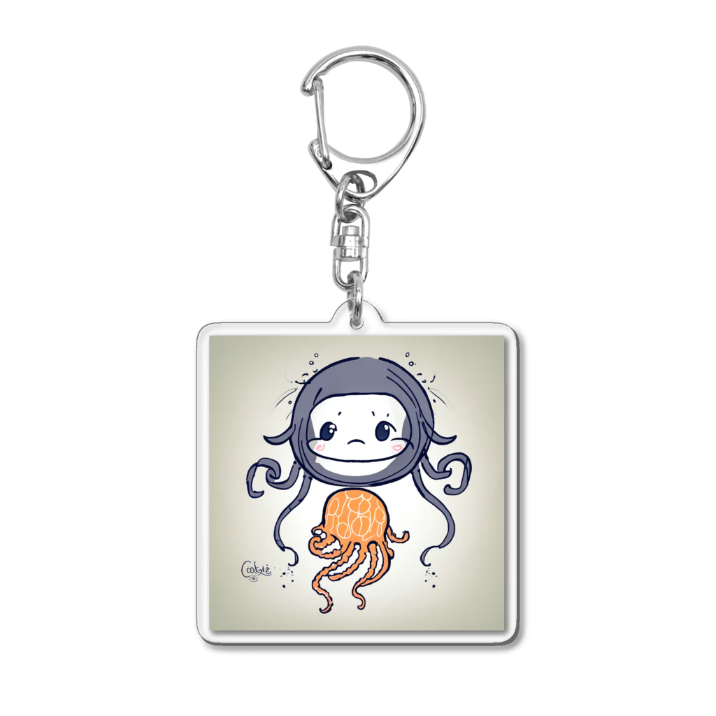 MEGROOVEのクラゲの子 Acrylic Key Chain