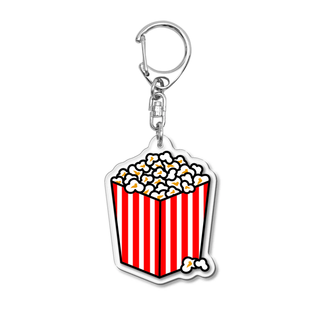 So湖いらの「BIWAKO DE POPCORN」ダイカットアクリルキーホルダー Acrylic Key Chain