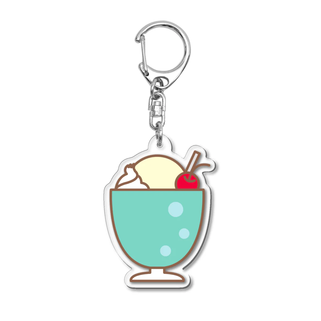 So湖いらの「BIWAKO DE CREAM SODA」ダイカットアクリルキーホルダー Acrylic Key Chain