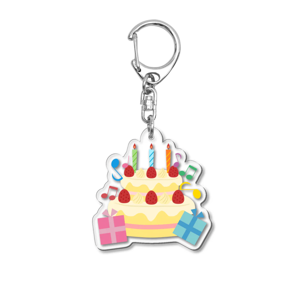 つきしょっぷのおたんじょうび Acrylic Key Chain