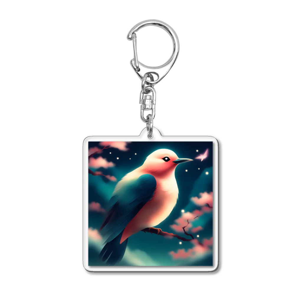 yatyohyakkeiの相思鳥 Acrylic Key Chain