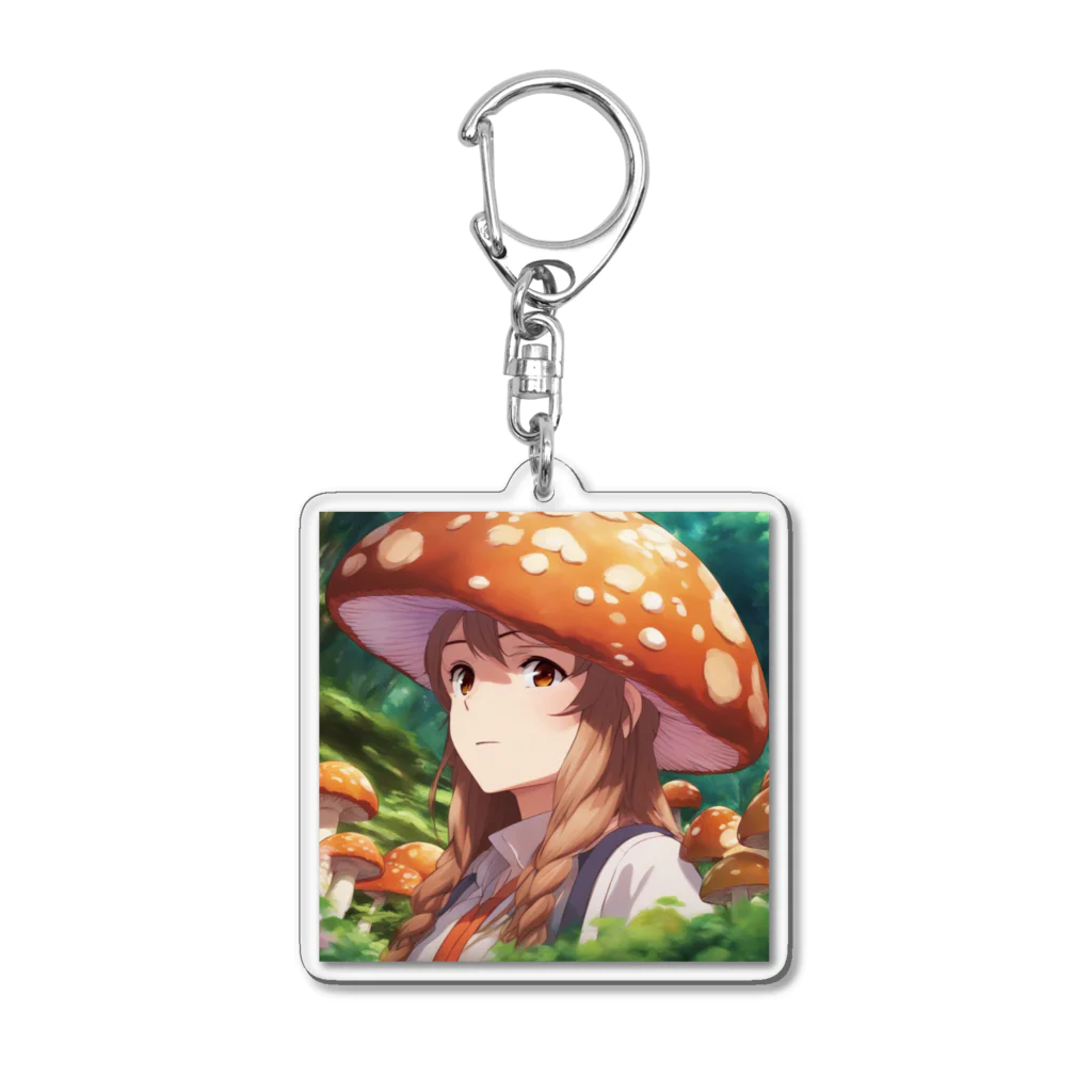 paparamanのキノコ少女 Acrylic Key Chain