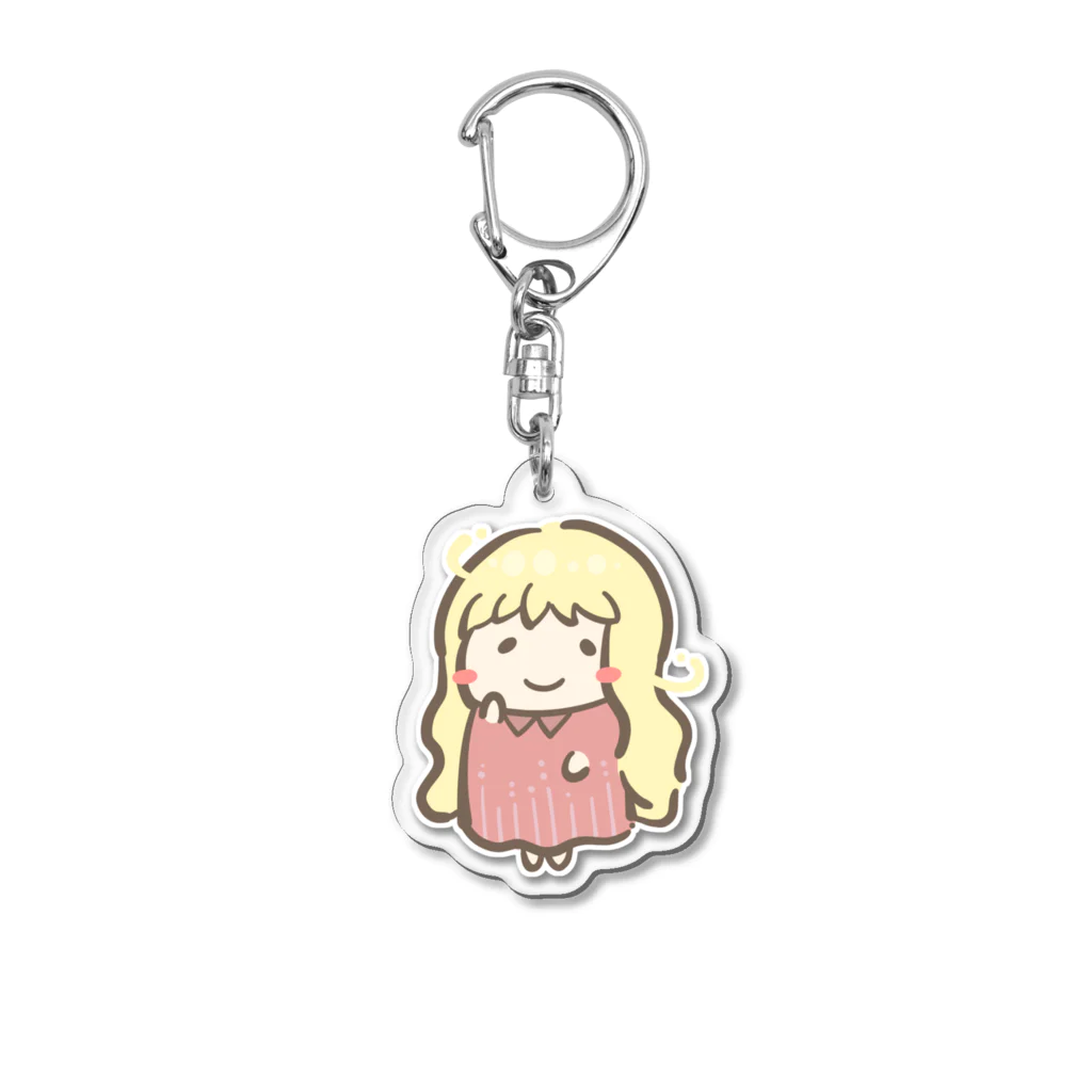 とけてるトランクわーるどのとけてる降りられないちゃん Acrylic Key Chain