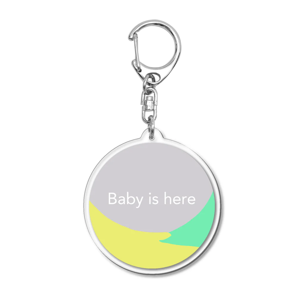 arekoreのBaby is here Acrylic Key Chain