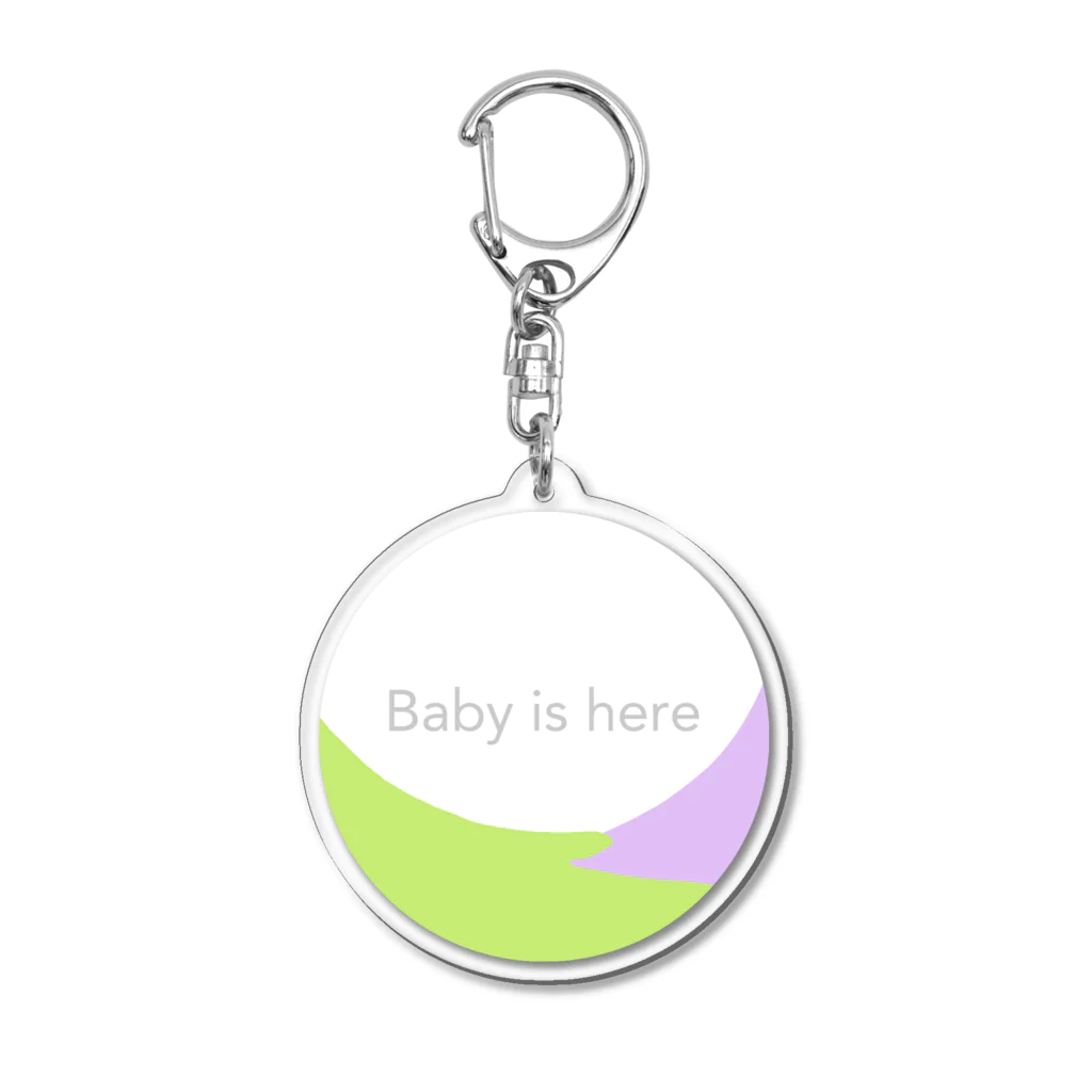 arekoreのBaby is here Acrylic Key Chain